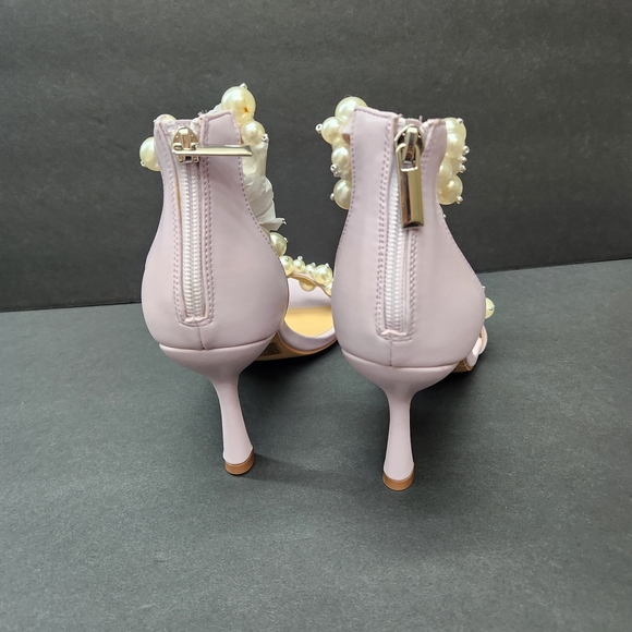 NEW Lauren Lorraine Violet Pearl Heels Size 8.5M - Picture 5 of 14
